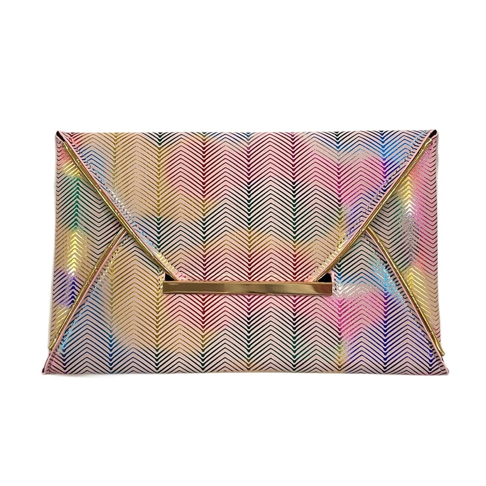 Colorful Fashion Envelope Style Clutch Handbag Purse New In Original Package